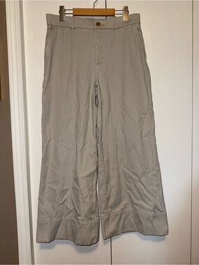 SPANX SUPER SMOOTH STRETCH TWILL CROPPED WIDE LEG PANT
